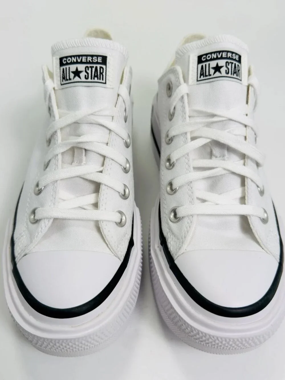 Converse Chuck Taylor All Star Lift Double Stack Platform White Size 8 NWOB - Picture 1 of 9